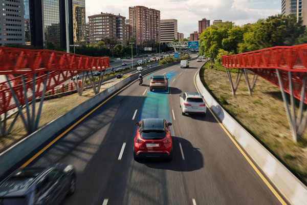 Photo d'un Juke illustrant la Technologie Nissan ProPILOT Assist